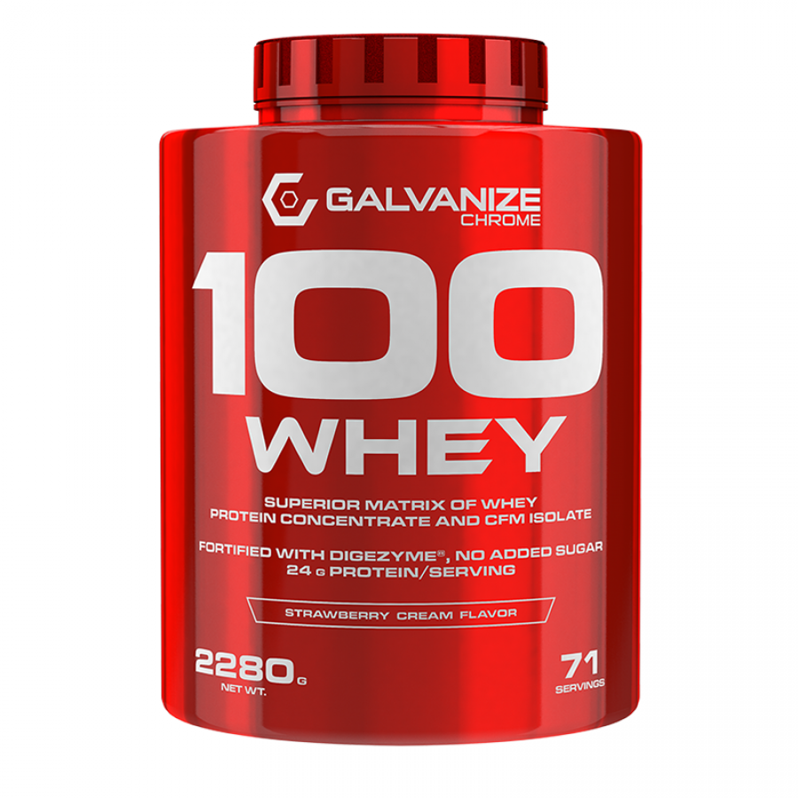 фото Протеин galvanize 100 whey, 2270 г, strawberry white chocolate