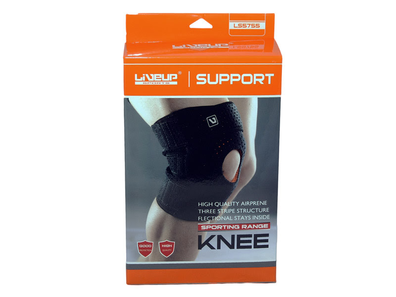 Суппорт LiveUp Knee Support черный 40 см