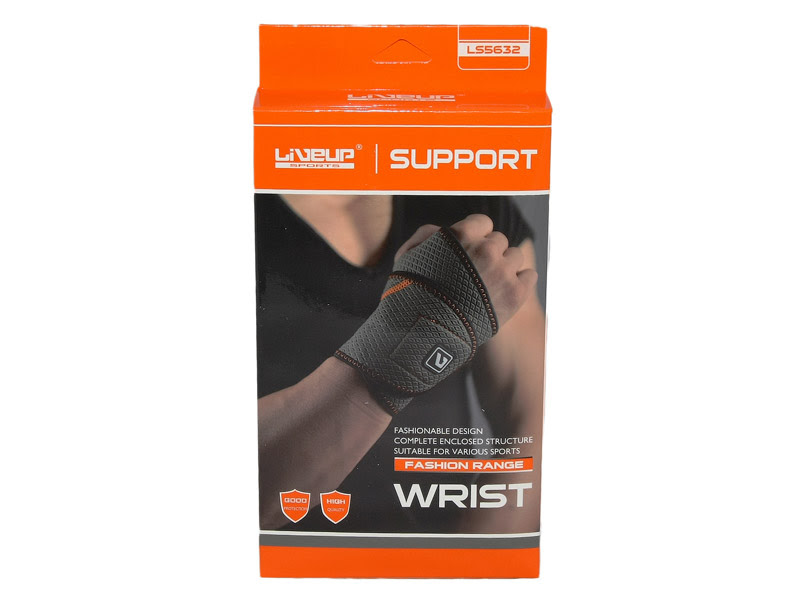 фото Суппорт liveup wrist support черный 20 см