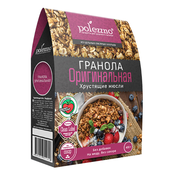 

Гранола Polezzno оригинальная 400 г