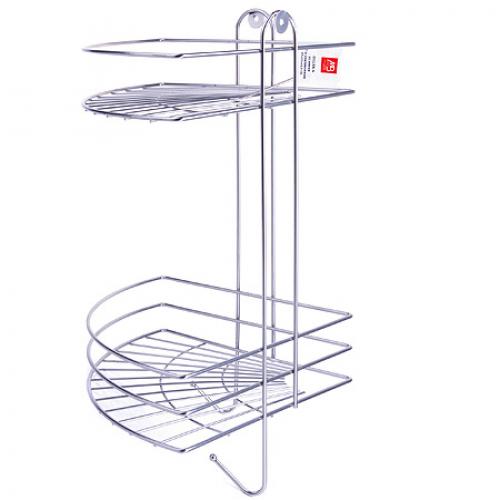 Полка для ванной MAYER & BOCH, 2 яруса, угловая