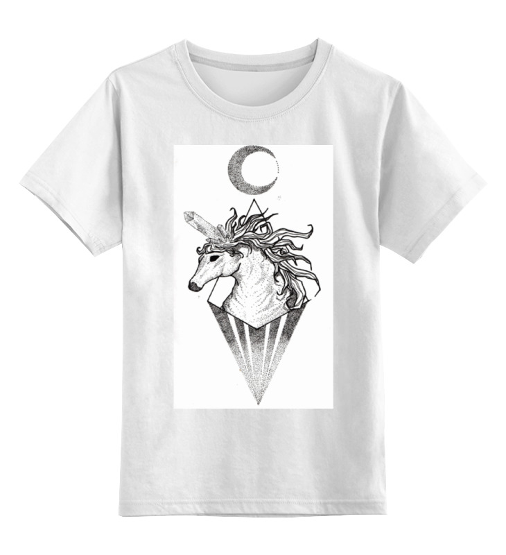 Детская футболка Printio Единорог unicorn цв.белый р.116