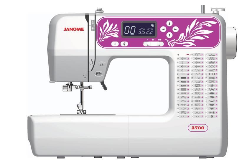 Швейная машина Janome 3700 крестик вышивка наборы diy ангелы тигры 11ct штампованное искусство рукоделия