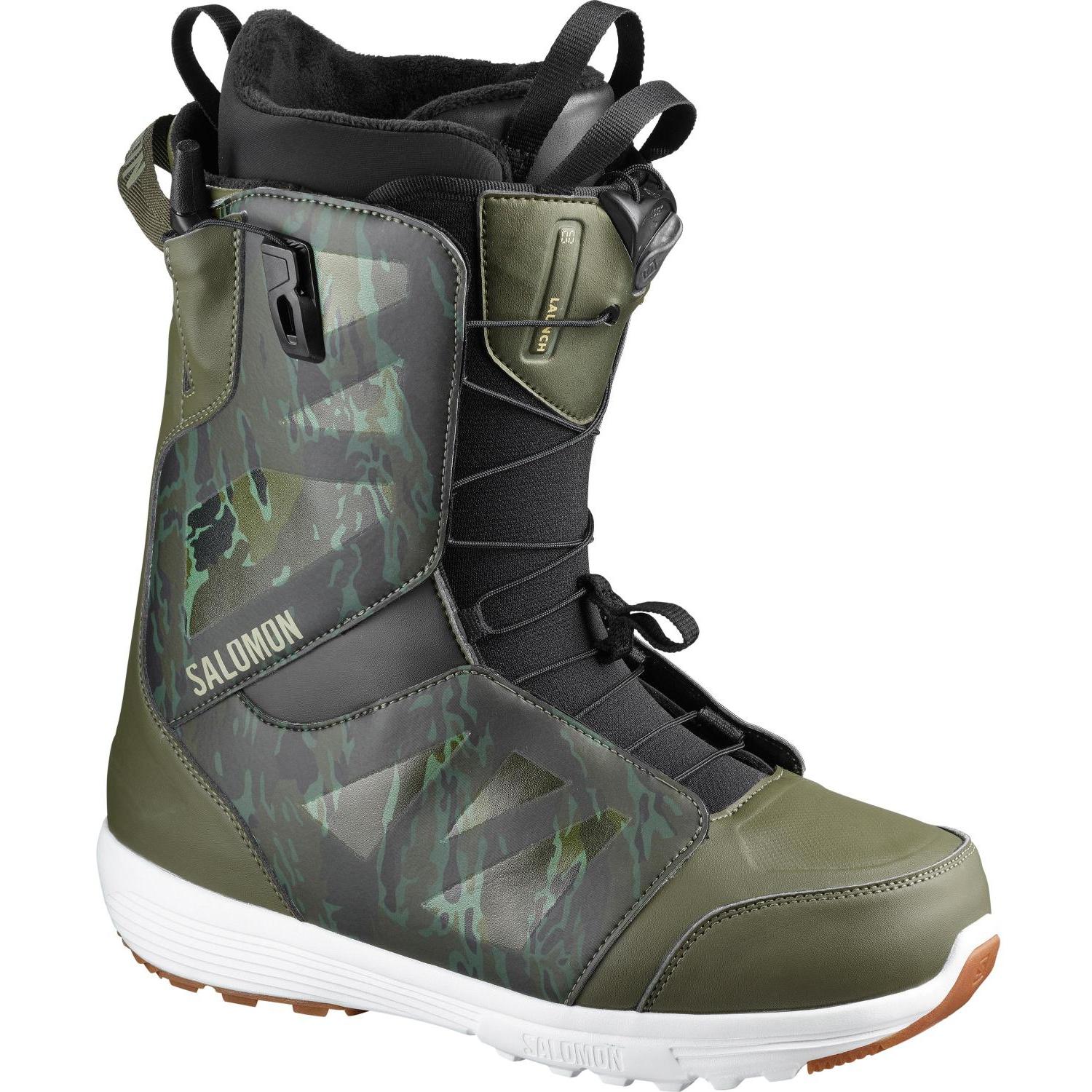 фото Ботинки для сноуборда salomon launch 2020, camo/olv/beluga, 30