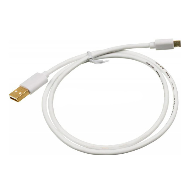 фото Кабель 2a square micro usb b (m)-usb a(m) 0.75м white nobrand