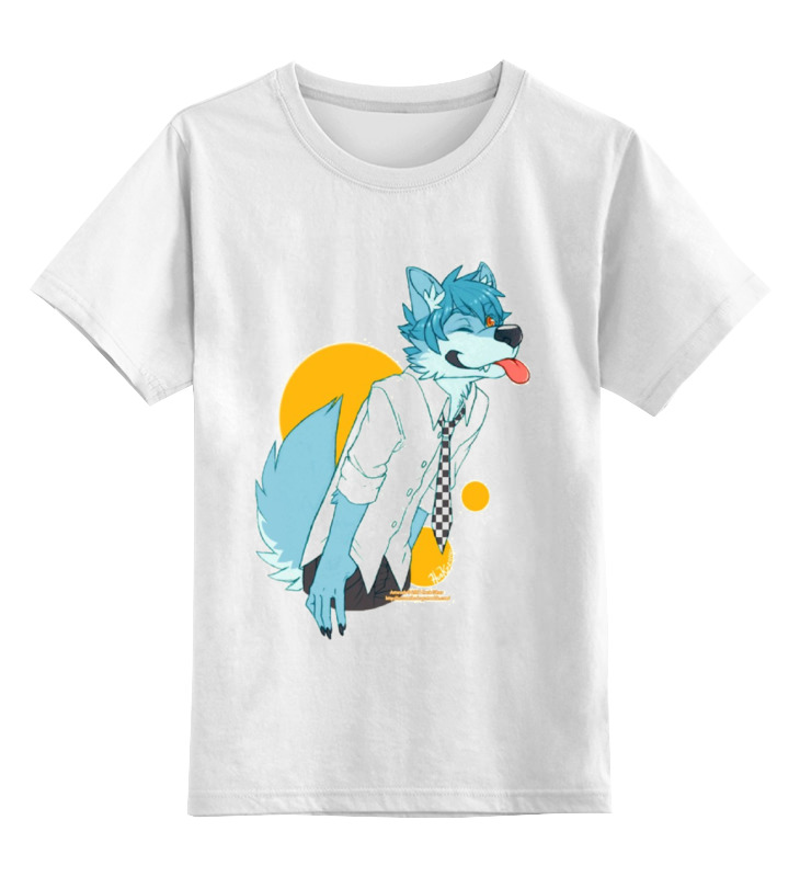 

Детская футболка Printio Wolf teen цв.белый р.128, 0000000738821