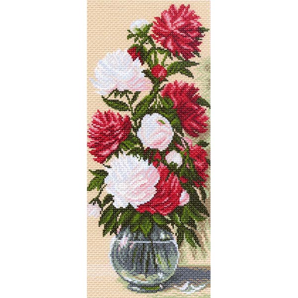 

Канва с рисунком 'Матренин посад' 'Пионы', 24*47 см 1058