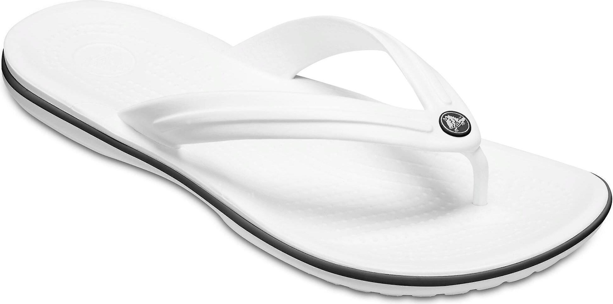 фото Сандалии женские crocs crocband flip белые 36-37 eu