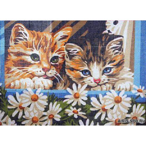 

Канва с рисунком Royal Paris 'Котята в ромашках' 23*30,5 см 9880.0141.0089