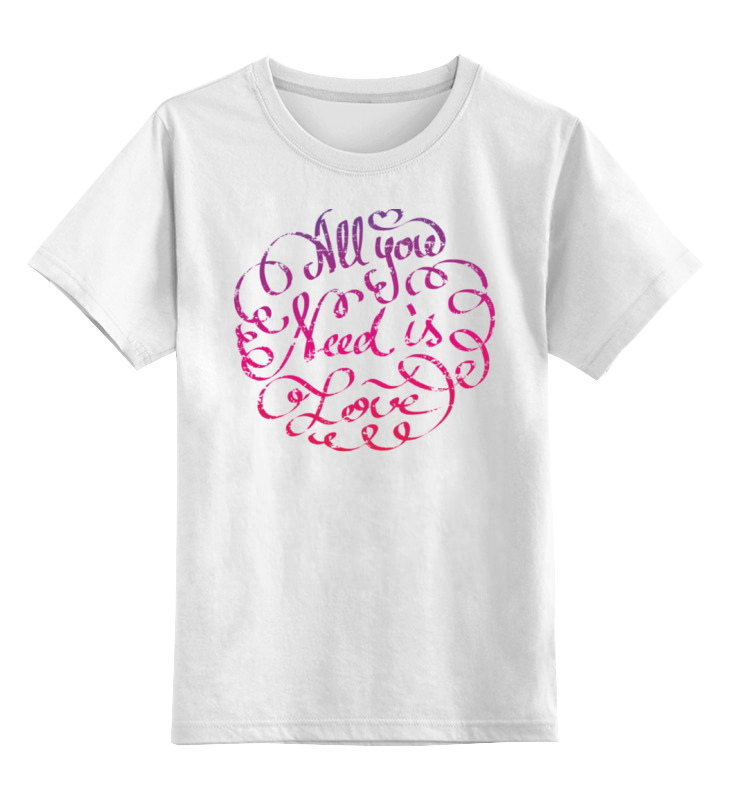 

Детская футболка Printio All you need is love цв.белый р.128, 0000000728148