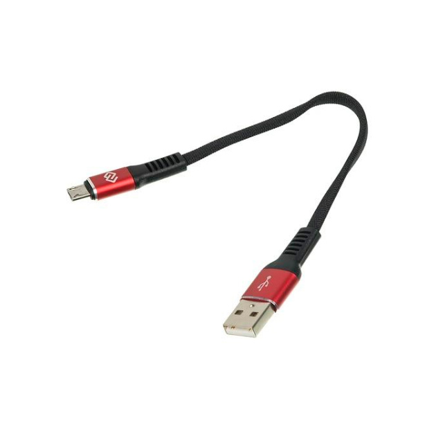 Кабель Digma USB A(m)-micro USB B (m) 0.15м bl/red