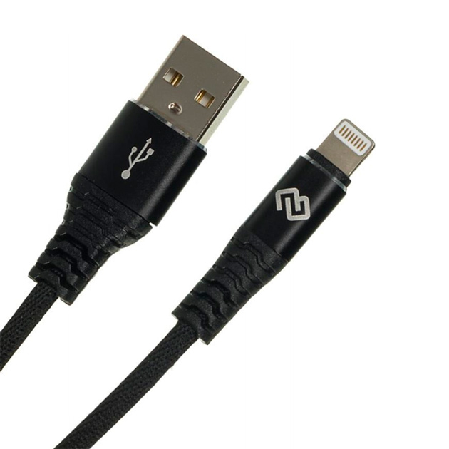 фото Кабель digma usb a(m)-lightning (m) 3м black