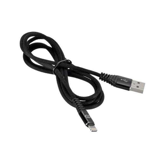 фото Кабель digma usb a(m)-lightning (m) 1.2м black slim