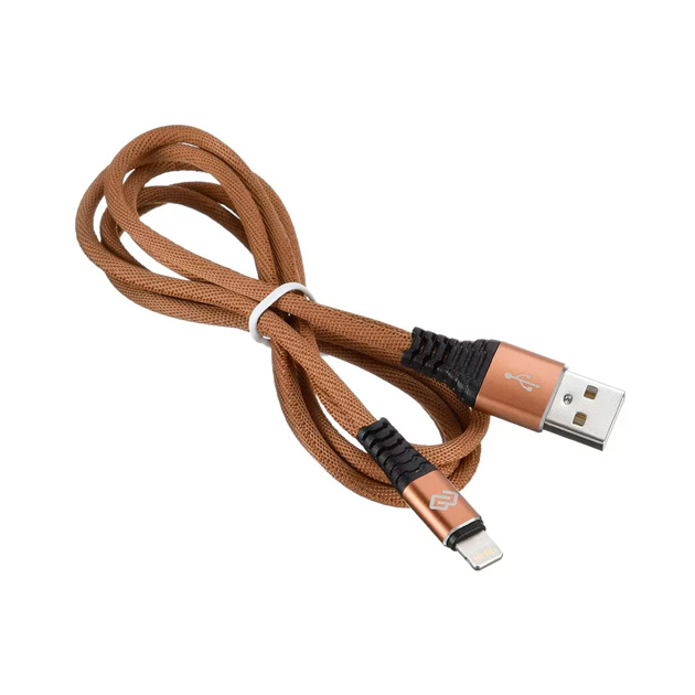 фото Кабель digma usb a(m)-lightning (m) 1.2м brown slim