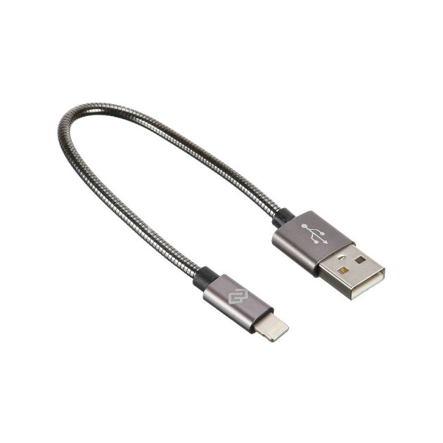 фото Кабель digma usb a(m)-lightning (m) 0.15м grey