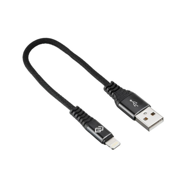фото Кабель digma usb a(m)-lightning (m) 0.15м black