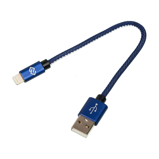 фото Кабель digma usb a(m)-lightning (m) 0.15м blue