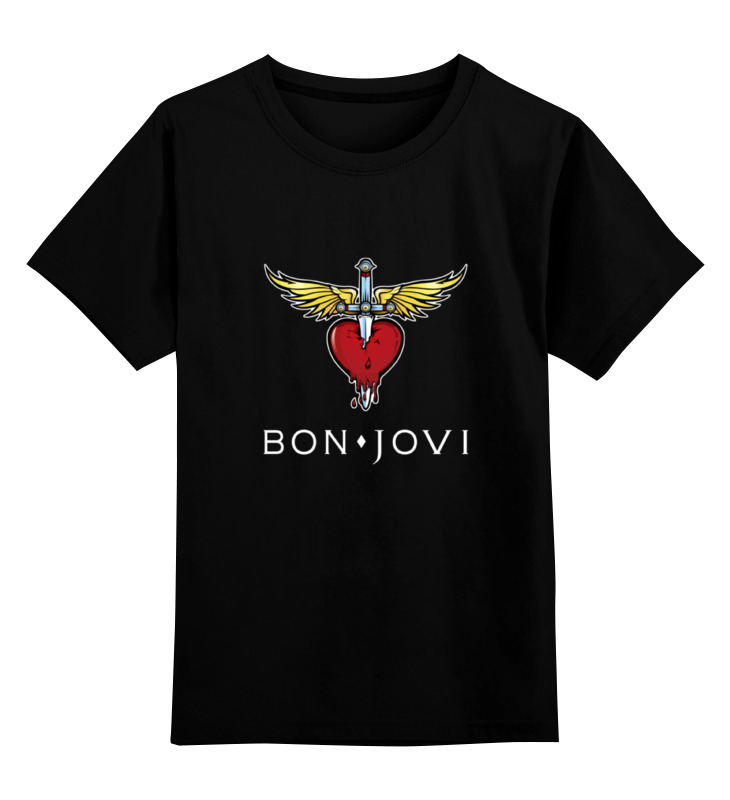 

Детская футболка Printio Bon jovi цв.черный р.140, 0000000747988