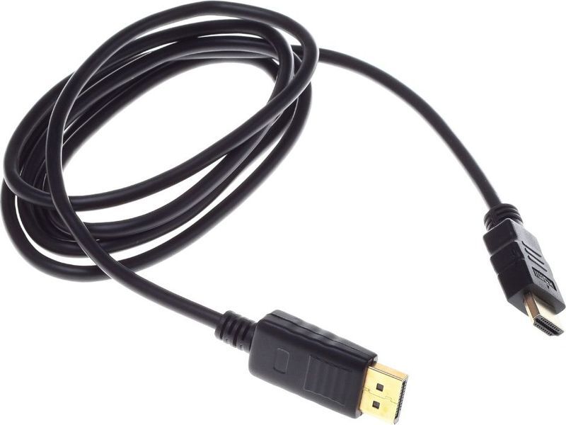 фото Кабель buro displayport-hdmi, m-m 1,8м black