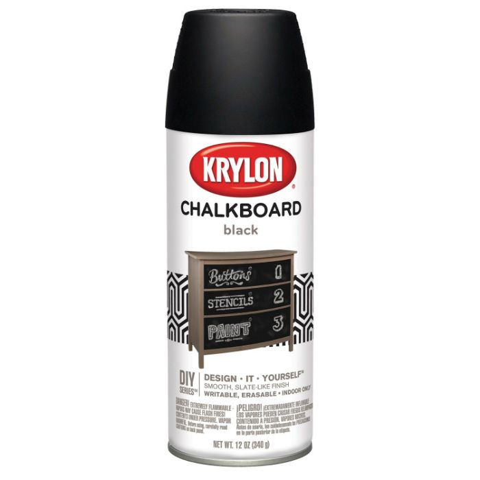 Краска Krylon Chalkboard, черный, 0,34 кг