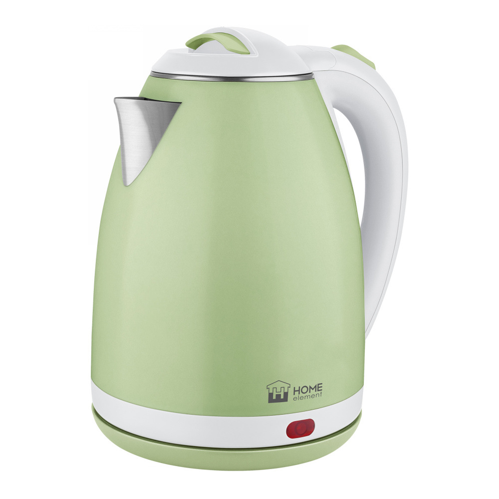 фото Чайник электрический home element he-kt193 green/white