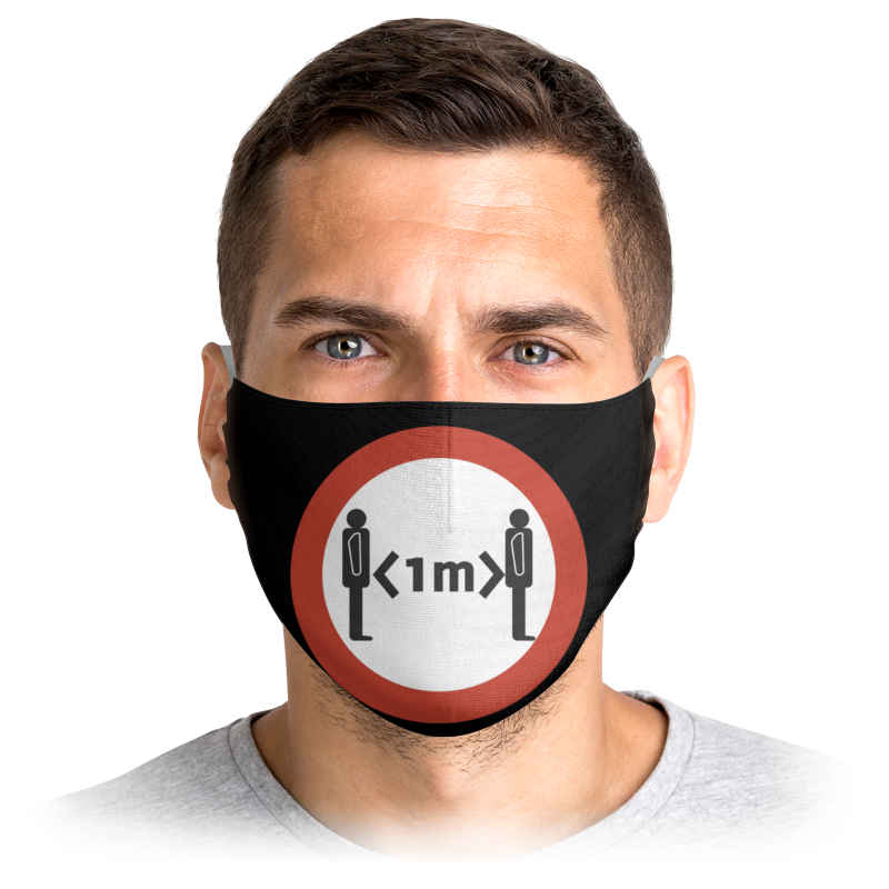 

Многоразовая маска Printio Коронавирус эпидемия черная M, Коронавирус эпидемия