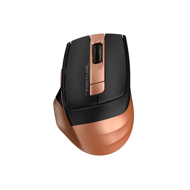 фото Беспроводная мышь a4tech fstyler fg35 gold/black