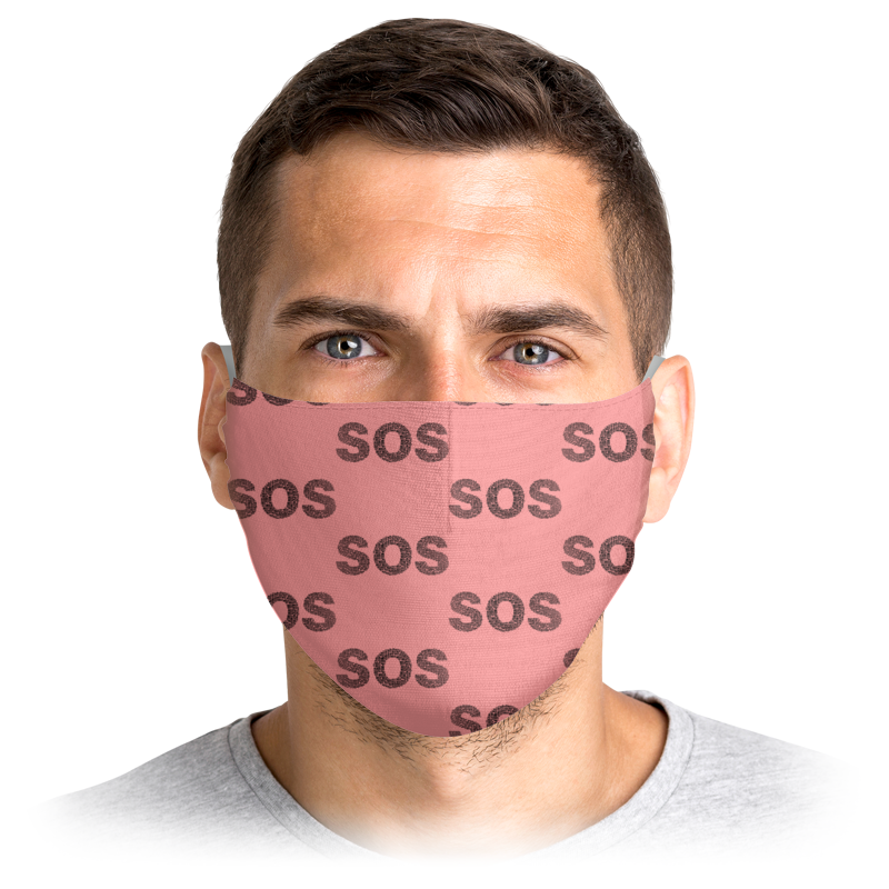 

Многоразовая маска Printio Помогите sos розовая M, Помогите sos