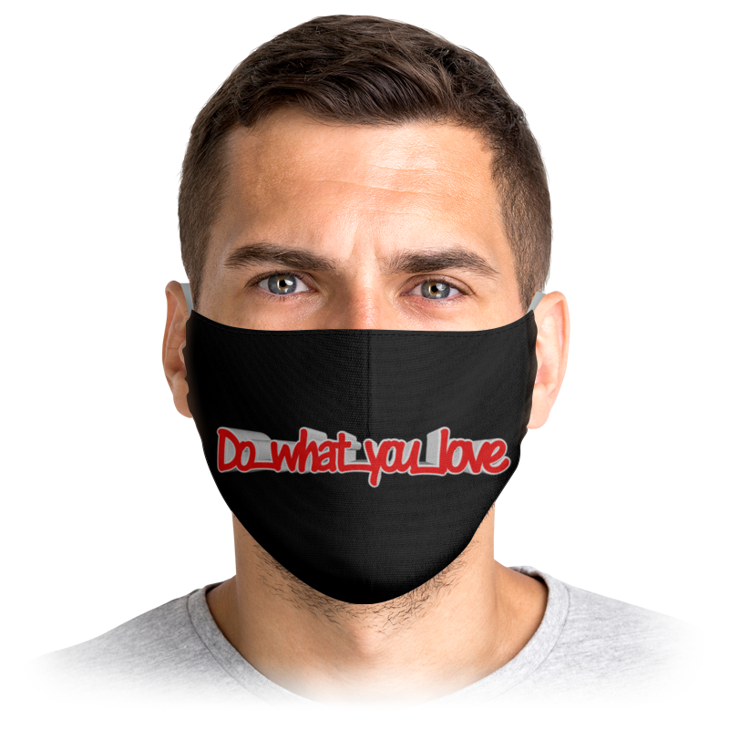 

Многоразовая маска Printio Делай то, что любишь черная M, Делай то, что любишь