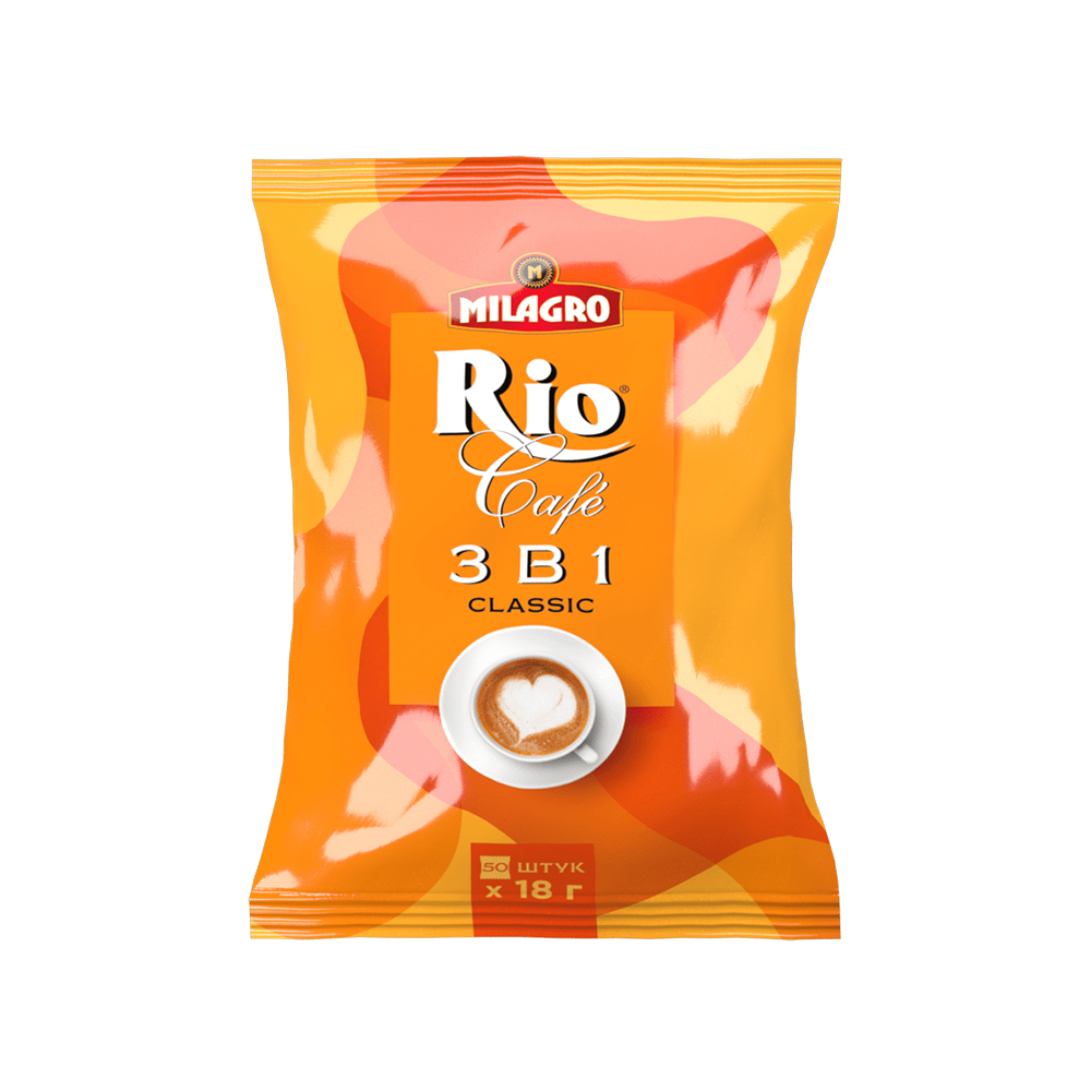 

Напиток кофейный раств.3в1 milagro rio 50х18г