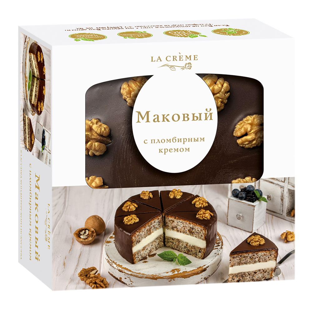 

Торт la creme/ла крем маковый 550г