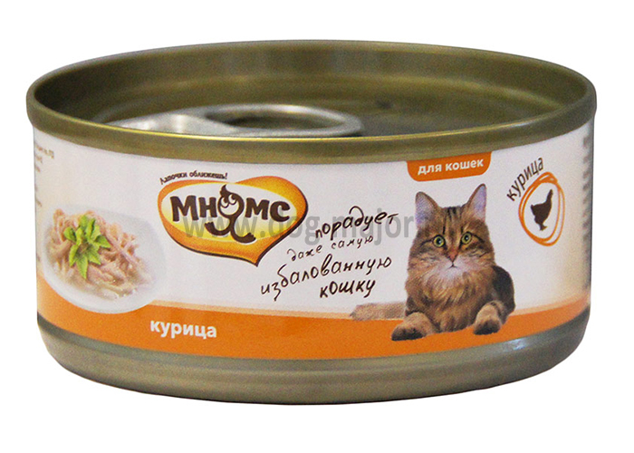 фото Влажный корм для кошек мнямс в нежном желе, курица, 12шт, 70г
