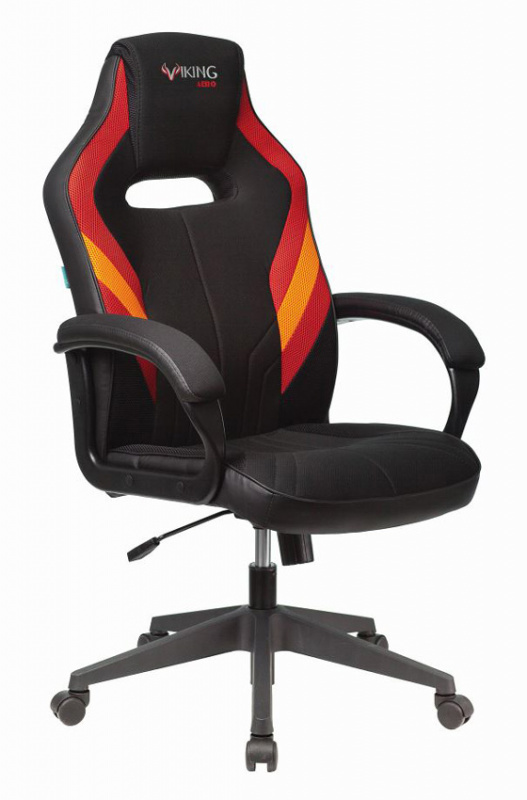 фото Кресло игровое zombie viking 3 aero red черный/красный искусст.кожа/ткань