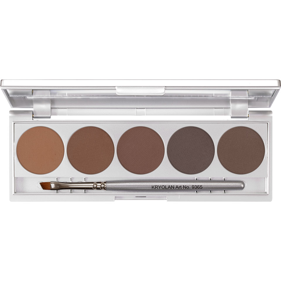 Пудра для бровей 5 цв., 10гр., Kryolan/5355-Brows2 irresistible total look face powder palette палитра для создания неотразимого образа