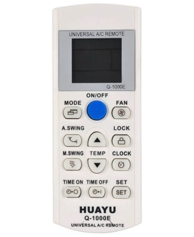 Пульт Huayu Q-1000E универсальный пульт для всех кондиционеров huayu k 1038e l