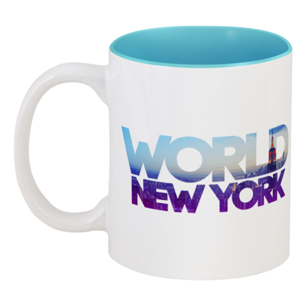 

Кружка Printio цветная внутри "different world": new york