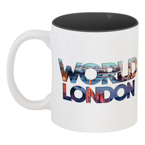 

Кружка Printio цветная внутри "different world": london