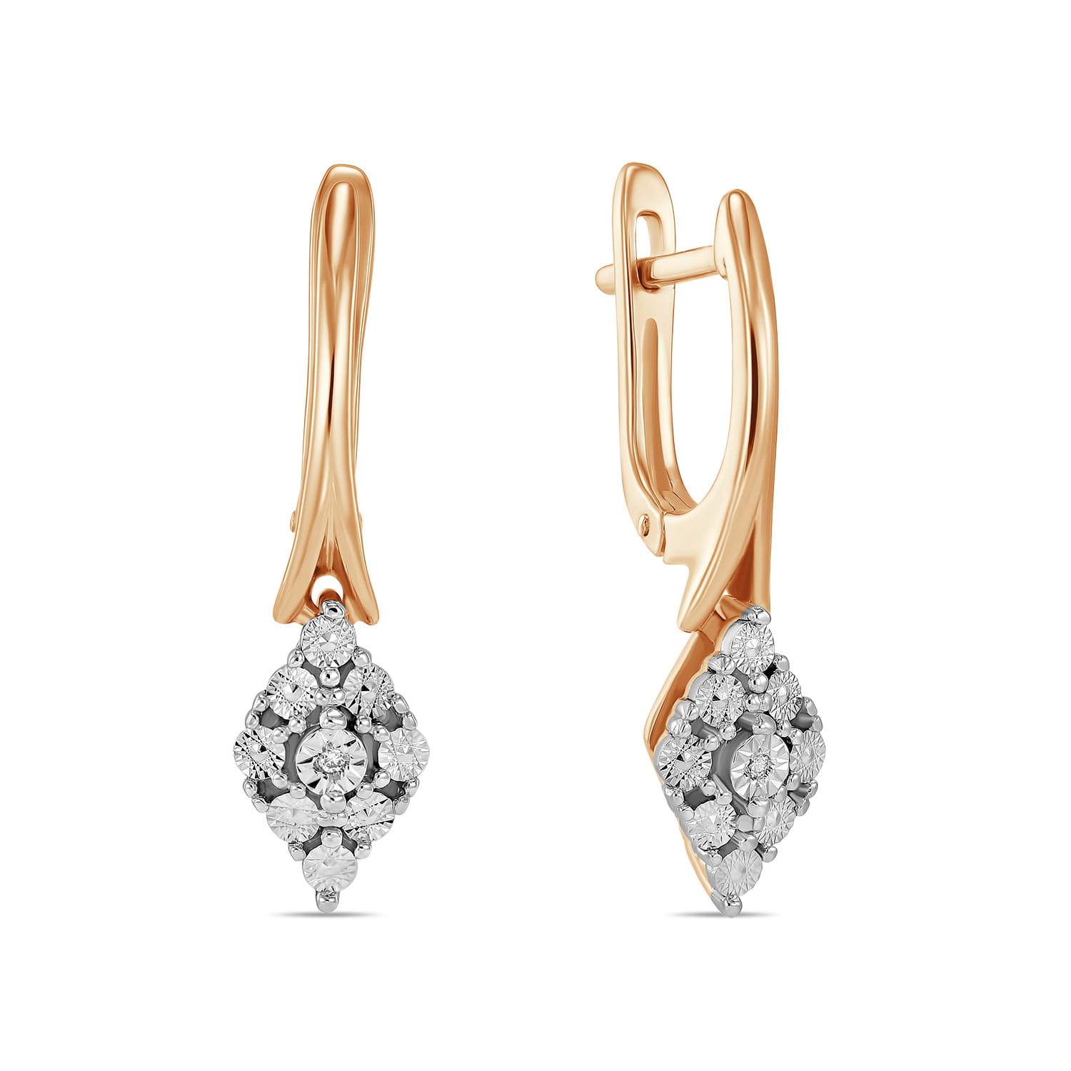 

Серьги из золота MIUZ Diamonds (Московский ювелирный завод) E01-SP-35395, бриллиант, E01-SP-35395