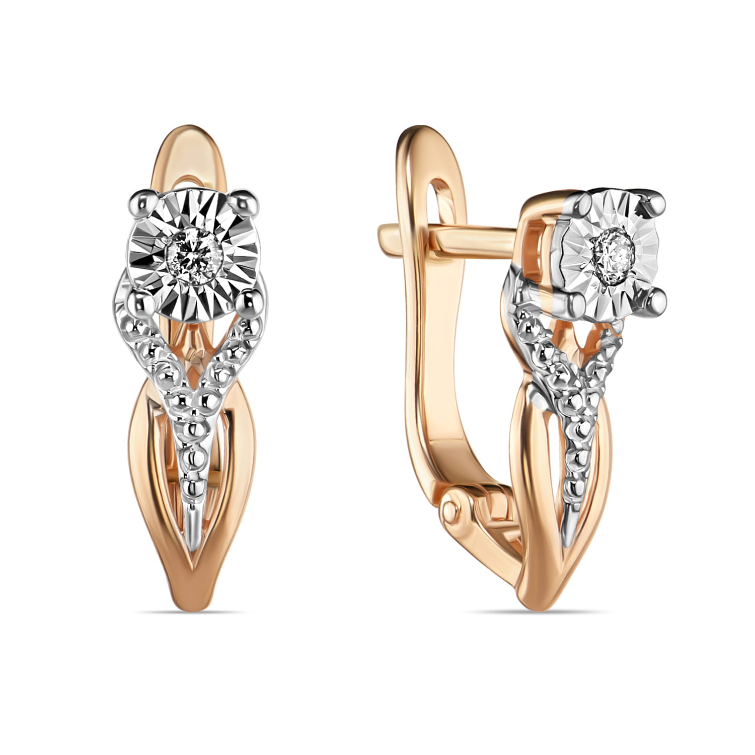 

Серьги из золота MIUZ Diamonds (Московский ювелирный завод) E01-PL-35136, бриллиант