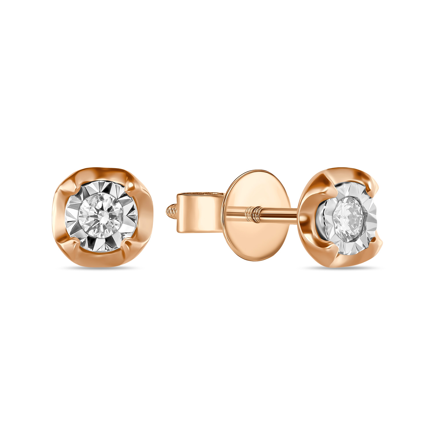 

Серьги из золота MIUZ Diamonds (Московский ювелирный завод) E755-74955E001, бриллиант, E755-74955E001