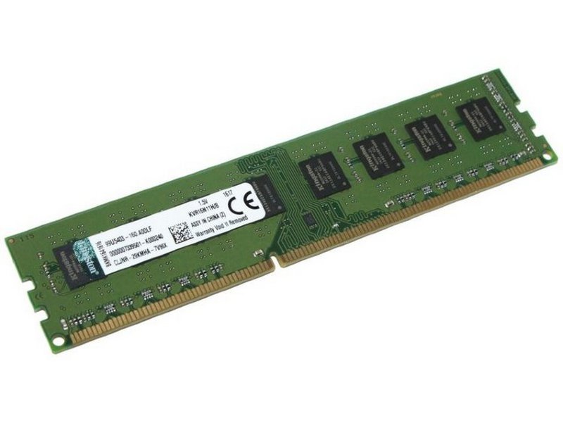 

Оперативная память Kingston 8Gb DDR-III 1600MHz (KVR16N11H/8), ValueRAM