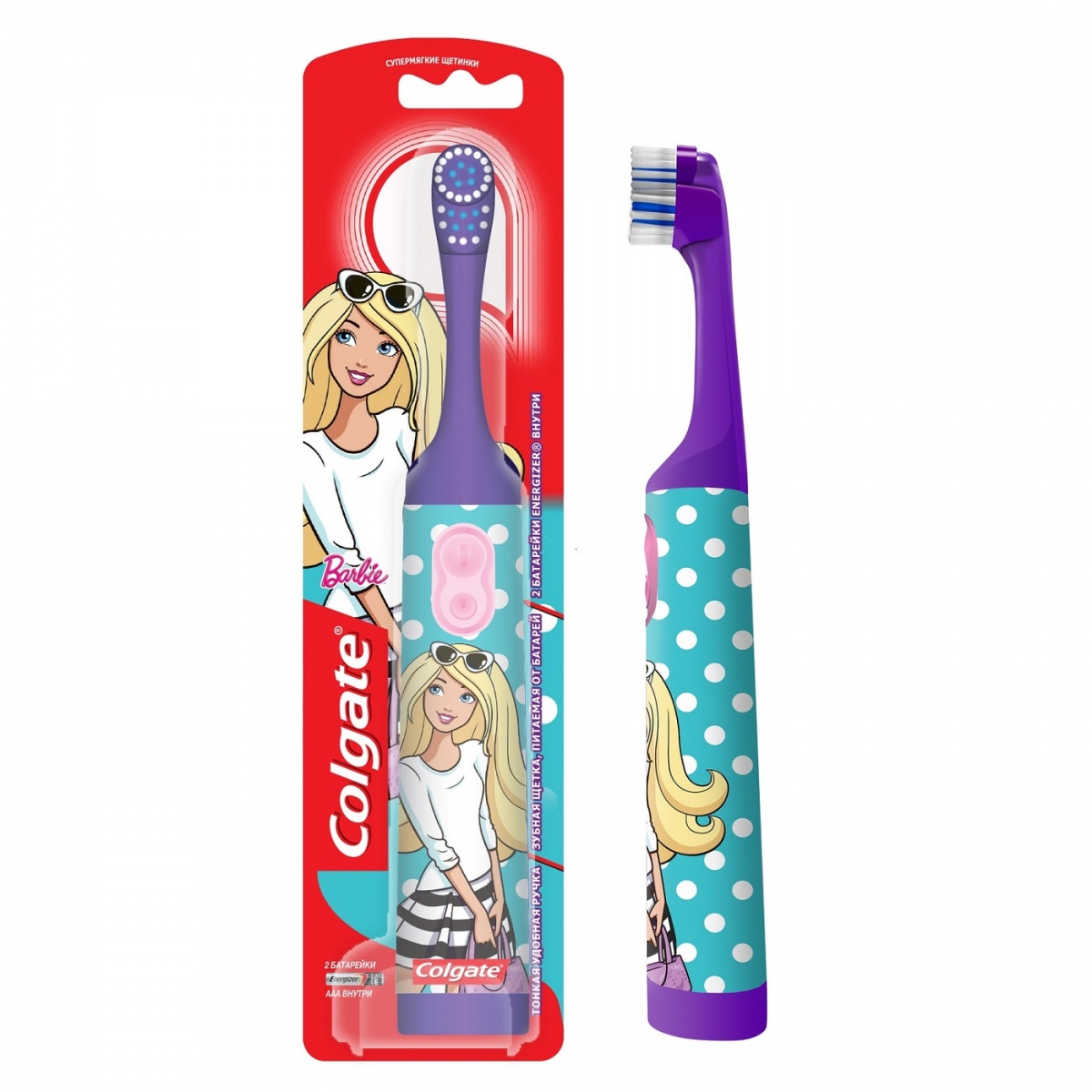 фото Зубная щетка электрическая colgate barbie purple (cn07552a)