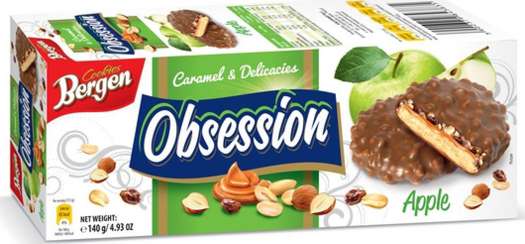 фото Печенье bergen obsession apple 140г