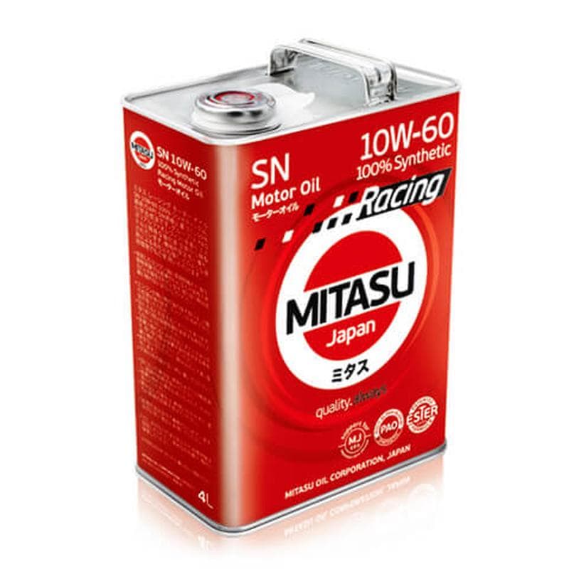 

Моторное масло Mitasu Racing Motor Oil 10W60 4 л, Racing Motor Oil