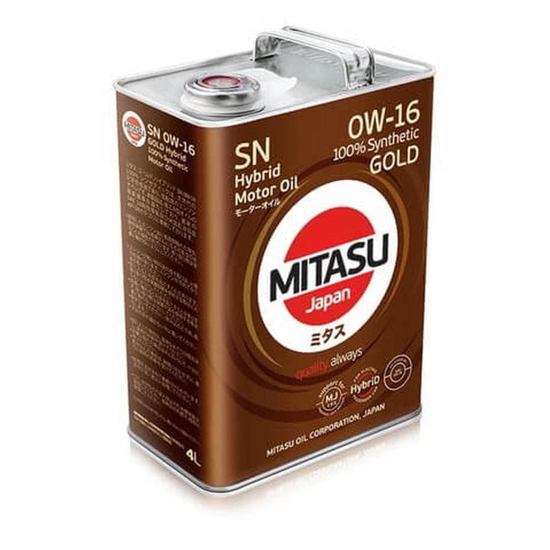 Моторное масло Mitasu Gold Hybrid 0W16 4л