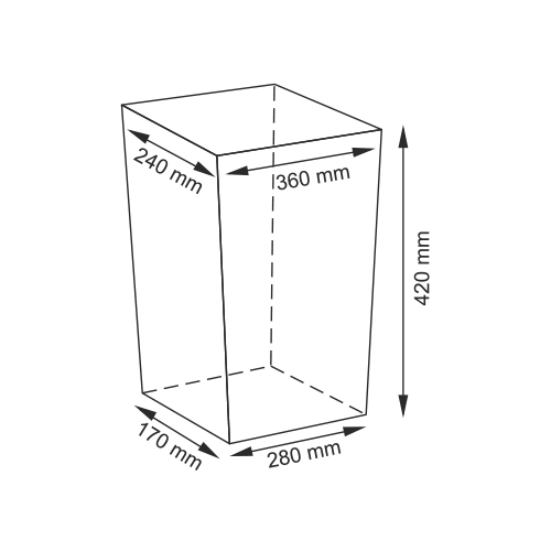 фото Плетеная корзина для белья с крышкой, wasserkraft lippe wb-450-s