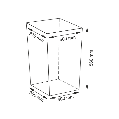 фото Плетеная корзина для белья с крышкой, wasserkraft lippe wb-450-l