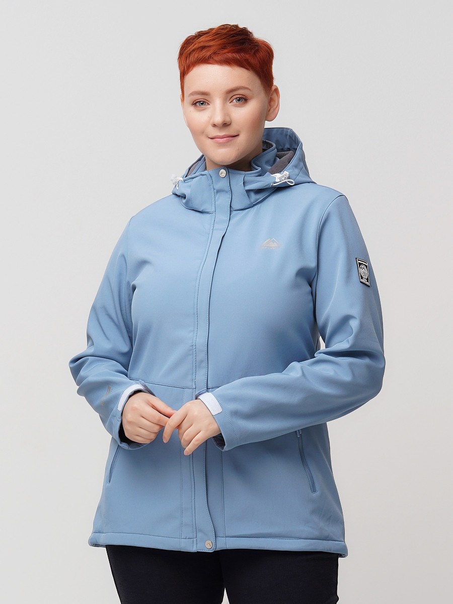 фото Спортивная куртка женская mtforce 2032-1 голубая 60 ru