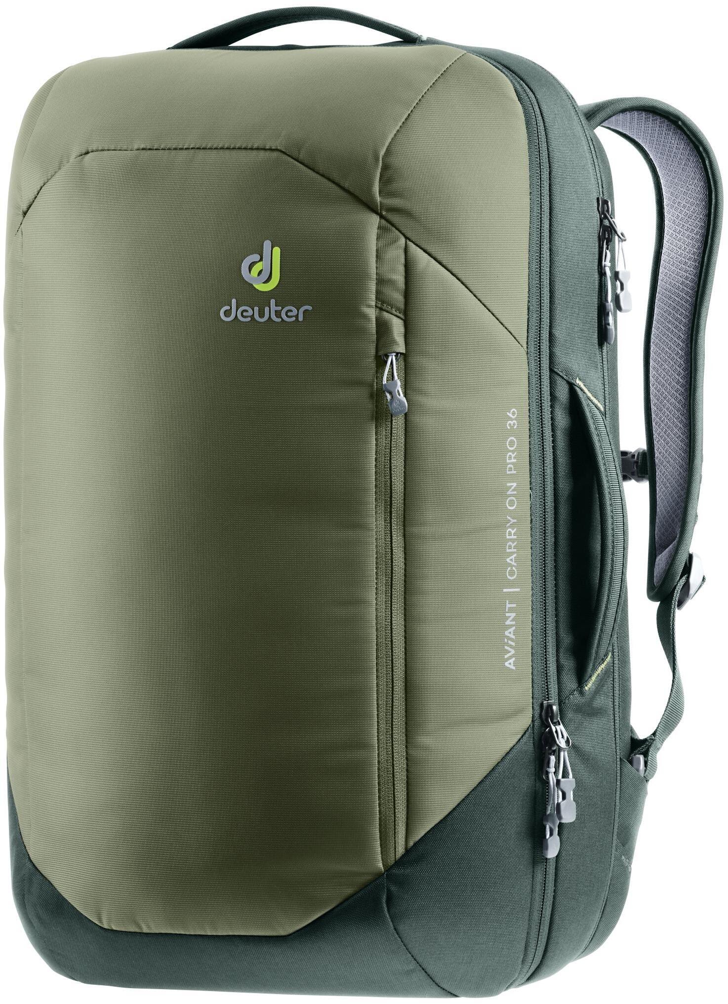 фото Рюкзак треккинговый deuter aviant carry on pro 36 л khaki/ivy