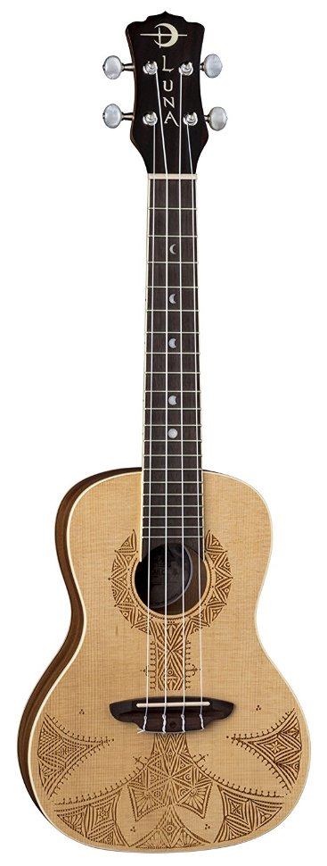 

Укулеле концерт Luna UKE SAH C, с узором Сахара, UKE SAH C